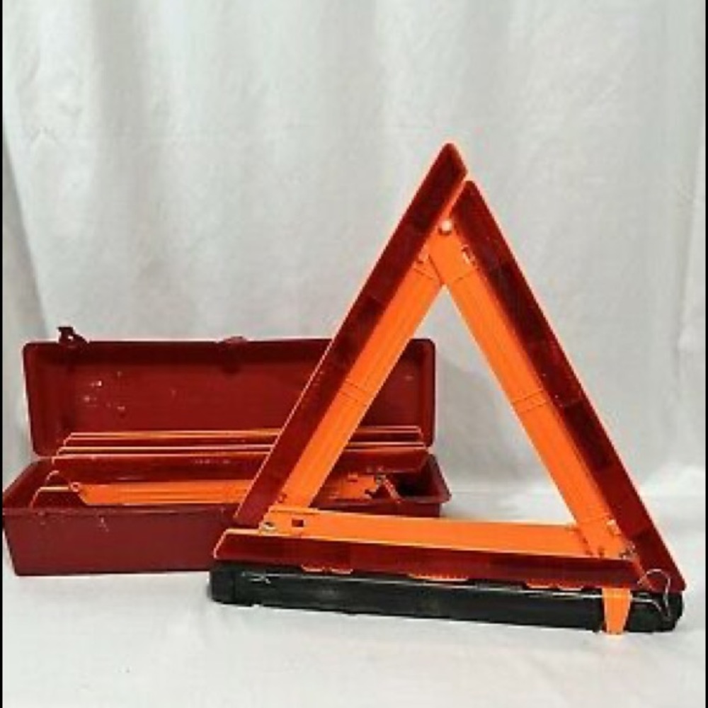 Folding Emergency Reflective Highway Safety Warning Triangle